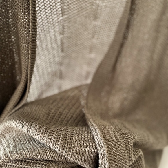 SOLD!Olive Open Stitch Knit Cardigan - Picture 5 of 5